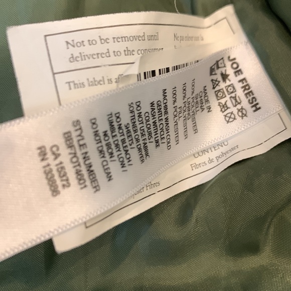 Green Puffer Vest by Joe Fresh in 12-18M - Picture 5 of 6